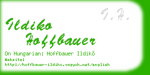 ildiko hoffbauer business card